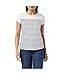 TOM TAILOR Denim Damen Gestreiftes T-Shirt mit Herzprint 1017275, 21359 - Light Blue White Stripe, XL