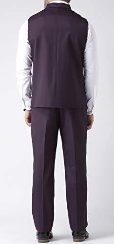 Image of hangup Men's Synthetic Notch Lapel Suit (2BasketTR Purple 44