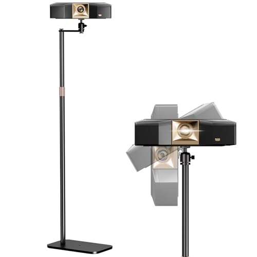 Image of PUTORSEN Universal Projector Stand – Height Adjustable & 360° Rotatable Mount with 1/4" Screw, Compatible with Projectors, Cameras, Webcams for Home, Office, and Outdoor Use
