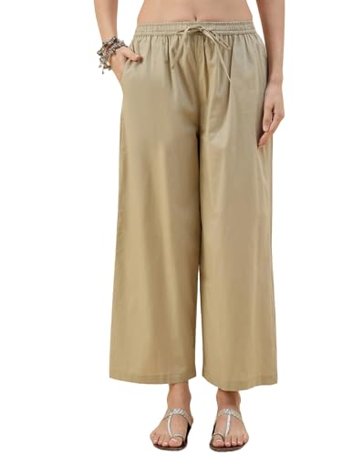 Image of Nermosa Women's Loose Cotton Relaxed Fit Palazzo