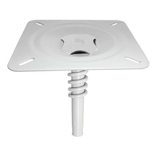 EWEGERT 1-Pack Boat Seat Base Pedestal, Plated Boat Seat Pin Mount for 3/4