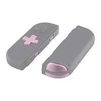 eXtremeRate Full Tasten Set für Switch/Switch OLED Joycon, DIY-Ersatz D-Pad Version Knöpfe ABXY/Steuerkreuz/Trigger Bumper Buttons/+-/SL/SR/Federn-Pink(Passt D-Pad Joycon Gehäuse) – Ansicht 8