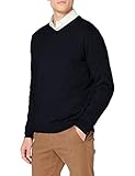 Klassisch schlichter V-Ausschnitt Pullover. Ideal zu kombinieren mit Jeans, Chinos oder auch zu lässigen Short.