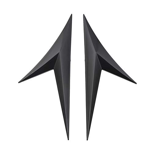 Btuty Lábio da asa lateral do spoiler para carro 2 peças em formato de folha de fibra de carbono pre