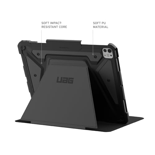 Image of Urban Armor Gear UAG iPad Pro 13 inch Case, Metropolis SE Rugged Protection Case /Cover Designed for iPad Pro 13 inch Case (8th /7th Gen, M5 /M4) (A3360, A3361, A3362) Adjustable Stand and Pencil Holder - Black