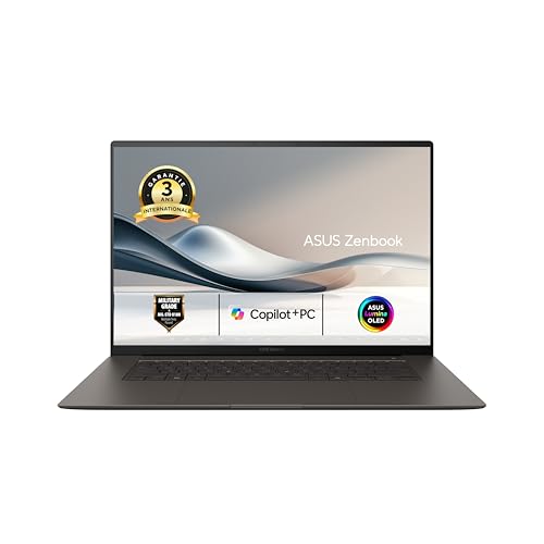 ASUS Zenbook S 16 UM5606WA-RK021W OLED 16 Pouces 3K 120Hz PC Portable (Processeur AMD Ryzen AI 9 HX 370 5.1GHz, 32GB LPDDR5X, 1TB SSD, AMD Radeon 890M Graphics, Windows 11 Home - Clavier AZERTY