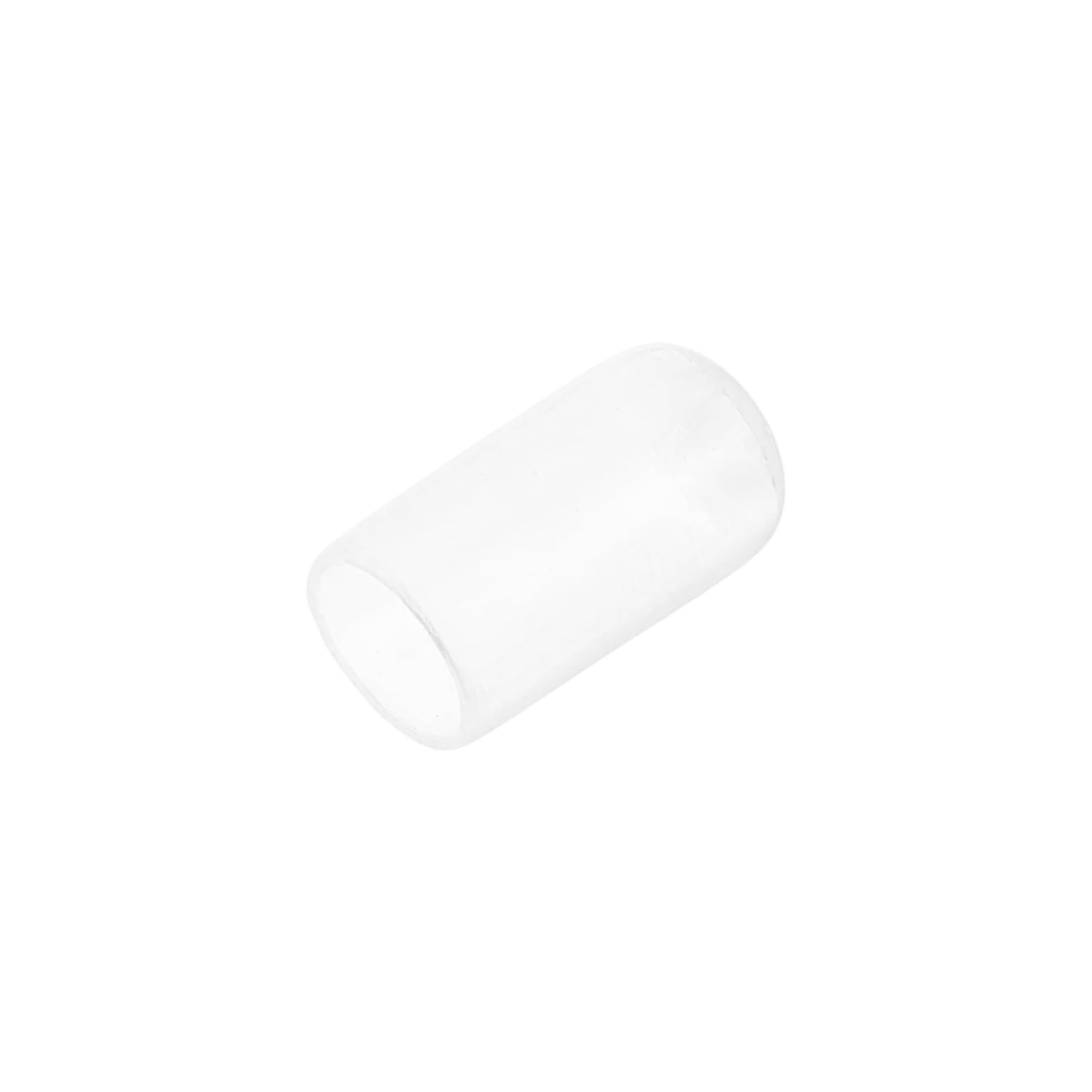 uxcell 20pcs Rubber End Caps Protective Caps 7.5mm ID Vinyl PVC Round Tube Bolt Cap Cover Screw Thread Protectors, Clear