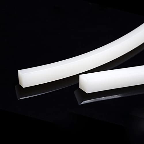 Tira de sellado de espuma de silicona blanca de 8x8mm y 1 metro para aislamiento 5