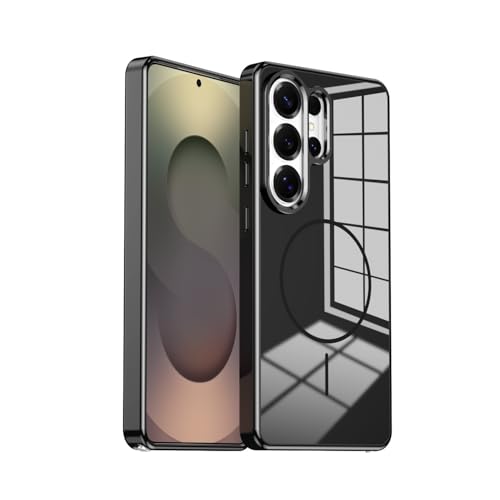 Coque Samsung S25 Plus rigide noire pour éviter les fissures d'impact