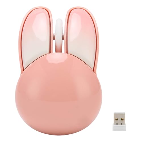 Mini ratón inalámbrico BT óptico y silencioso ASHATA con sensibilidad DPI ajustable color rosa