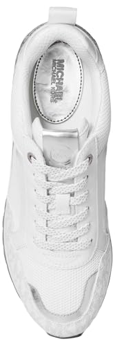 Michael Kors Women's Wilma Trainer, Optic White/Silver, 9.5 - image 4