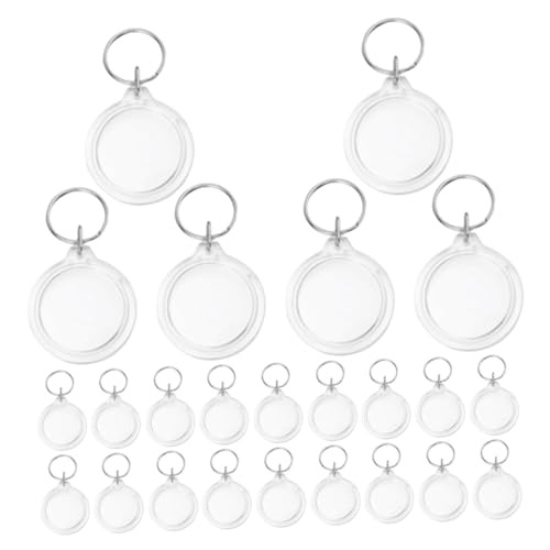 Porte-clés cadre photo acrylique rond MAGICLULU pour vos souvenirs de vacances et de famille