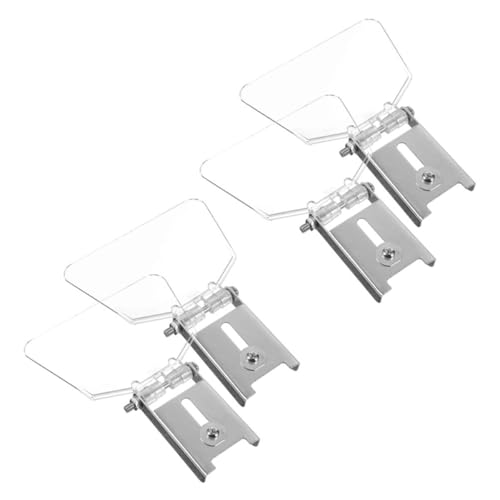 ANDRESLAD Protectores de Ojos para Amoladora de Banco Transparentes, Kit de Protección Pequeño Tornillos Incluidos, 4 Piezas para Seguridad y Uso Doméstico en Talleres