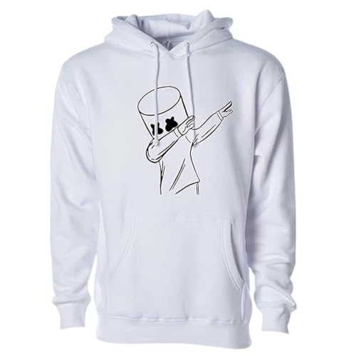 Image of Wearindia Unisex-Adult Cotton Hooded Sweatshirt (W New Dancemelo Hoodie White S)