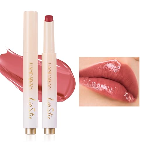 Barra de labios hidratante con brillo, brillo de labios hidratante de gelatina, bálsamo labial impermeable de larga duración, lápiz labial brillante para mujeres #03
