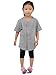 Hat and Beyond Kids Baseball Jersey Uniform Plain (Large, 5KSA02_Heather Gray)