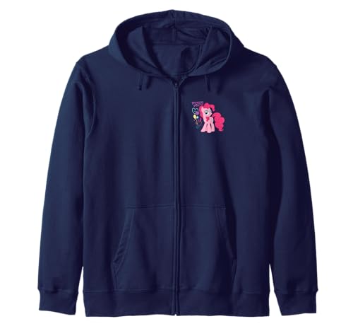 Sweat à capuche My Little Pony Pinkie Pie zippé rose imprimé
