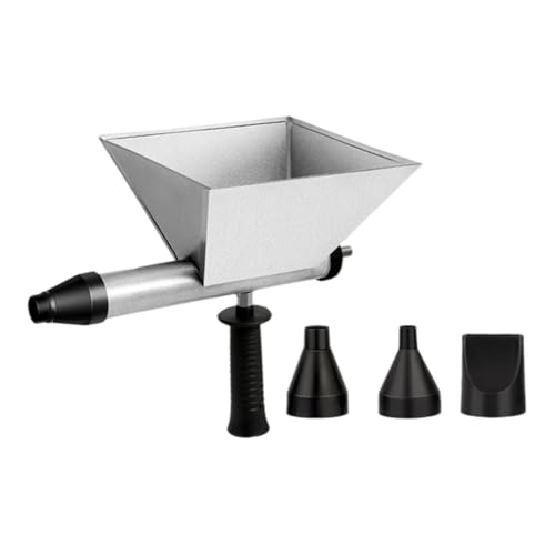 FashionCha Máquina de Cemento Mortero Eléctrica con 3 Boquillas Pulverizador de Lechada Portátil Combina Mezclado Y Relleno Eficiente para Construcción Reparació, Negro Metálico