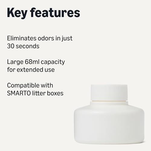 Image of Amazon Basics Self-Cleaning Cat Litter Box Air Purifying Refills, 2-Pack, Baby Powder Scent, 2.3 fl. oz., Odor Control, Only Compatible with B0FZQ8BTYG