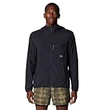 Mountain Hardwear Men's Wind Veil Hooded Jacket, Black, Medium