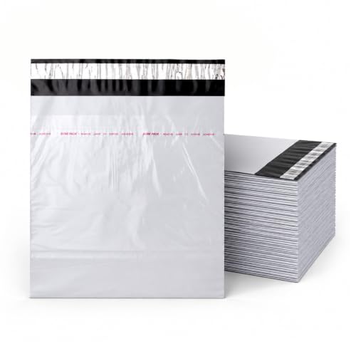Image of BonKaso 10x14 Inch Poly Courier Bags with POD | 55 Mic Tamper-Proof Self-Seal Plastic Packaging Envelopes for Shipping, E-Commerce & Delivery - Secure Mailers (Pack of 200)
