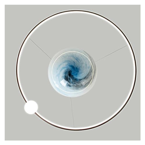 Suspension rouge space planet net créative avec douille E27 - 6