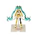 Vocaloid Fantastics Series Hatsune Miku Vivid Echoes Model Kit, Collectible Anime Figure with Microphone Stand, Turquoise Hair, Yellow Outfit