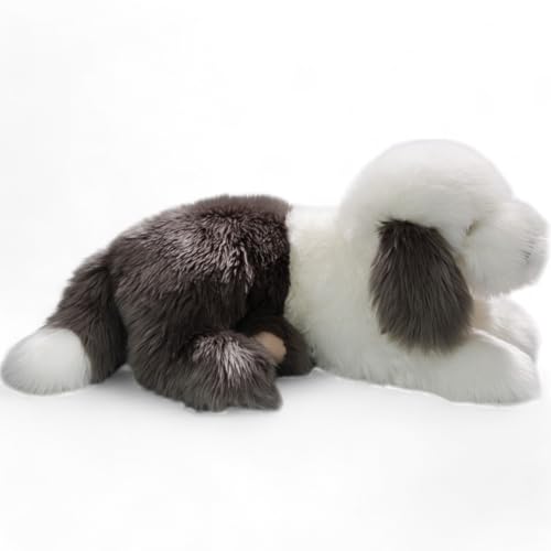 Carl Dick Bobtail, Altenglischer Schäferhund liegend, Hund, Plüschtier, Kuscheltier ca. 45cm 3435