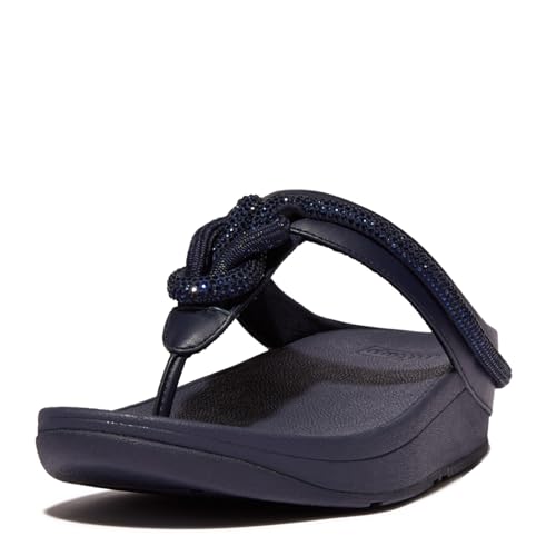FitFlop Women's Crystal Cord Leather Toe Post Sandals Slide2