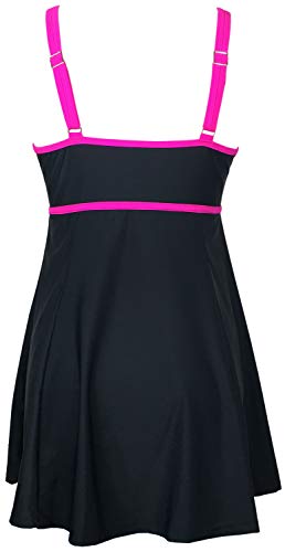 Image of DANIFY Backless Plus Size Swimwear Retro Print Swimsuit Halter Pin up Tankini