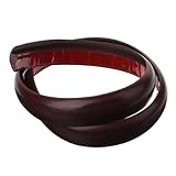 Gatuida Selbstklebende PVC Boden Übergangsleiste Randleiste Teppich Kantenprofil Verschleißfest Antirutsch Flach für Fliesen Laminat Vinyl Türschwelle DIY