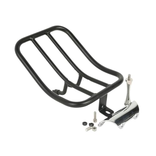 Porte-bagages arrière noir pour moto Road King 1997-2008 avec siège solo