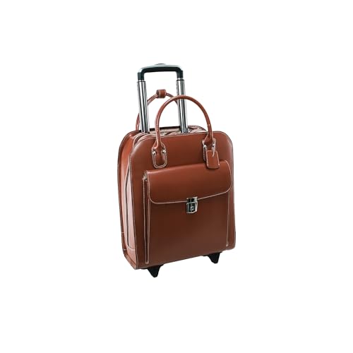 McKLEIN 15" Leather Vertical Wheeled Ladies