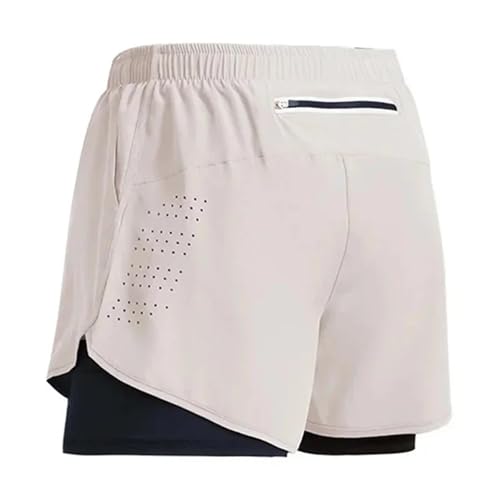 Short de fitness homme anti frottement short deux niveaux été respirant
