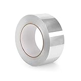 Aluminiumband, Selbstklebendes Aluminium Klebeband, Aluminium Klebeband zum Abdichten Ventilation und Klimaanlagen Extra Stark, Alutape, Dichtband, Aluband 145mm x45m