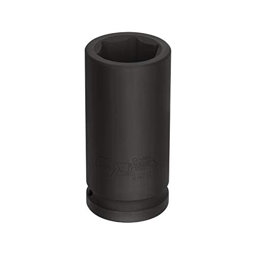 Image of Jetech 3 /4 Inch Drive 1-1 /8 Inch Deep Impact Socket, Made with Heat-Treated Chrome Molybdenum Alloy Steel, 6-Point Design, SAE