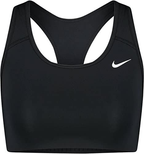 Image of Nike Women's Polyester Non Padded Wire Free Sports Bra (BV3630-010-XX-Large Black, White 2XL)