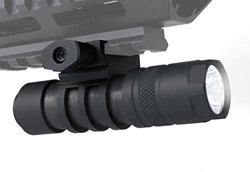 Monstrum Tactical 90 Lumens LED Flashlight with Rail Mount and Detachable Remote Pressure