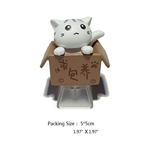 Image of Cat Keycap Esc keycaps DIY Personality Custom Cartoon Anime Keycap Replacement Bottom Backlit Keycaps Gift for Mechanical Keyboard KeyCap OEM R4 Height (Transparent) (White)