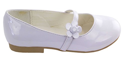 Darling Party Shoes with Daisy for Girls (Childrens 10, White)2