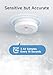 Smoke Detector, ‎Lecoolife, ‎9V Battery Operated Smoke Alarm with LED Indicator, Silence Button, Battery Powered, White, 3 Pack