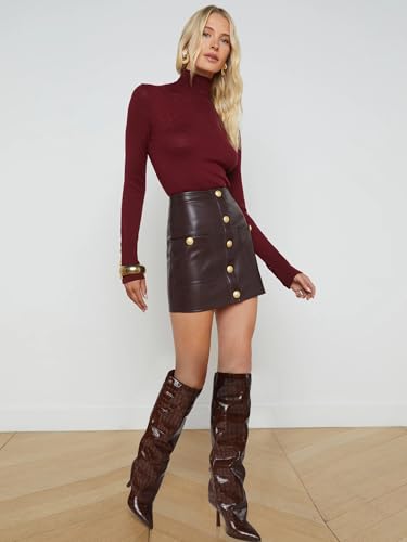 Oiamenne Knee High Boots Women's Fold Over Boots Pointed Toe Stiletto Heel Tall Boots Slip On Sexy Long Boots Fashion Dress Boots for Women4