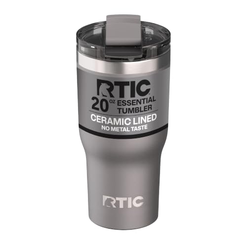 RTIC 20oz Essential Tumbler with Lid, Ceramic...