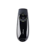 Kensington Prezenter Expert – bezprzewodowy przycisk do prezentacji USB z zielonym wskaźnikiem laserowym i sterowaniem kursorem, kompatybilny z Windows i macOS, zasięg 45 m (K72426EU)