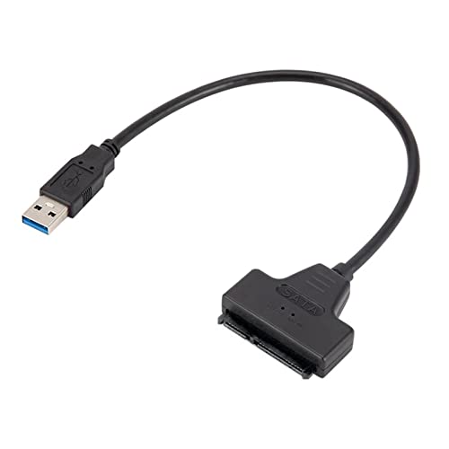 Adaptador USB 3.0 a SATA para disco duro 2.5 pulgadas, negro