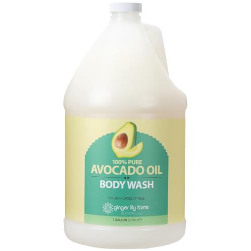 Image of Ginger Lily Farms 100% Pure Avocado Oil Body Wash, 128oz