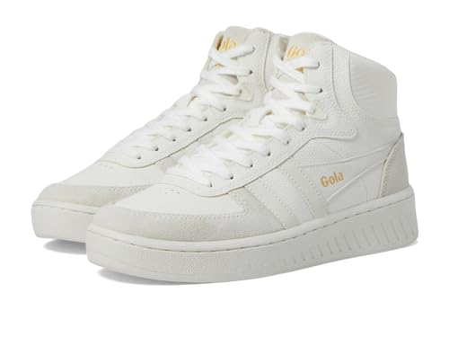 Gola Unisex Slam Trident Sneaker, White/White/White, 37 EU