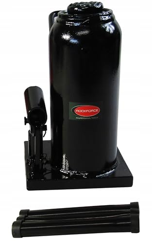 RockFORCE Hydraulischer Flaschenwagenheber 20 Tonnen, 235-445mm Hub, mit Sicherheitsventil