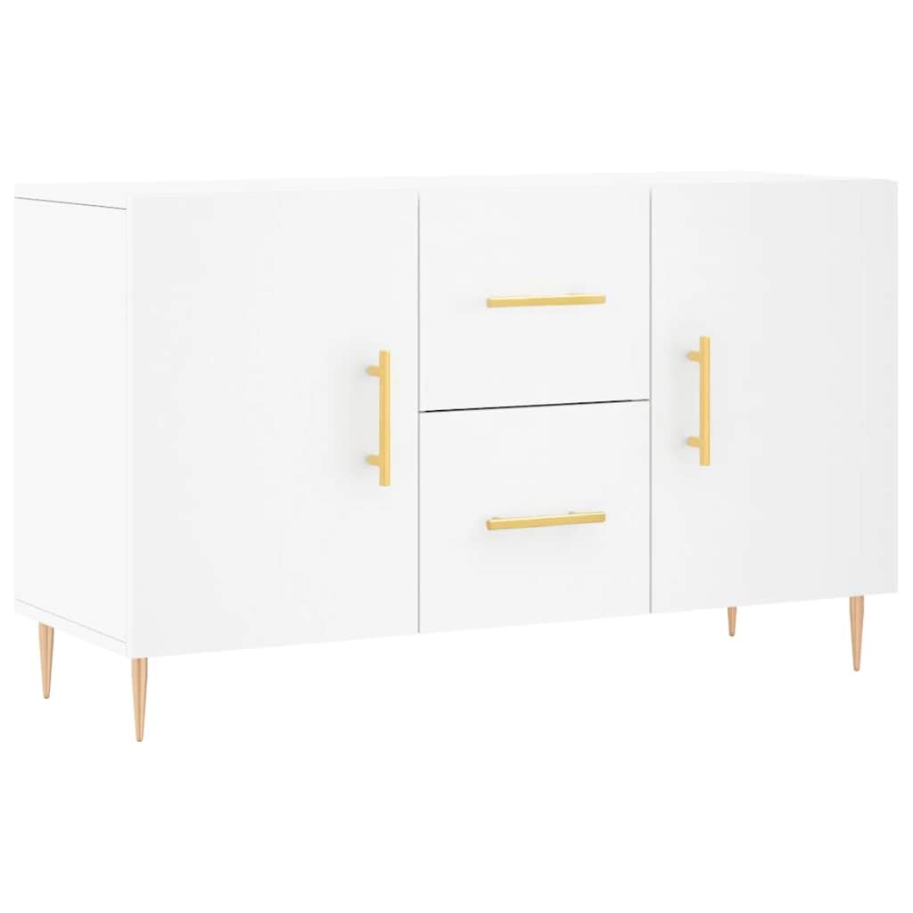 Vidaxl (White) Sideboard Storage Side Cabinet Cupboard Concrete Grey Engineered Wood