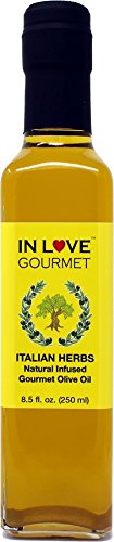 Aceite de oliva extra virgen con sabor natural a hierbas italianas 250 ml